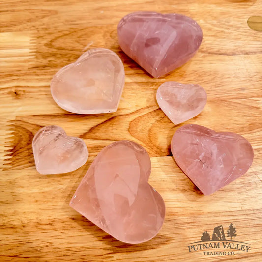 Rose Quartz Hearts Heart