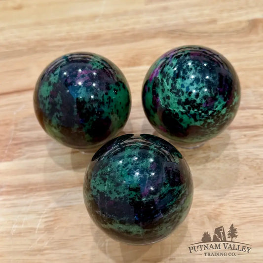 Ruby Zoisite Spheres - Sphere