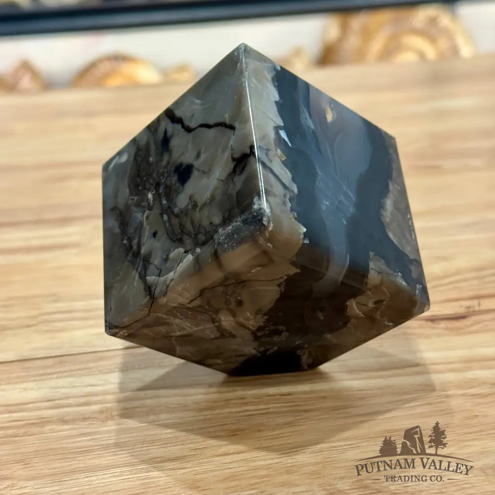Standing Volcano Agate Cube 2.7’’ Cube