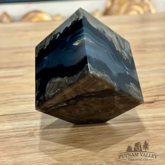 Standing Volcano Agate Cube 2.7’’ Cube