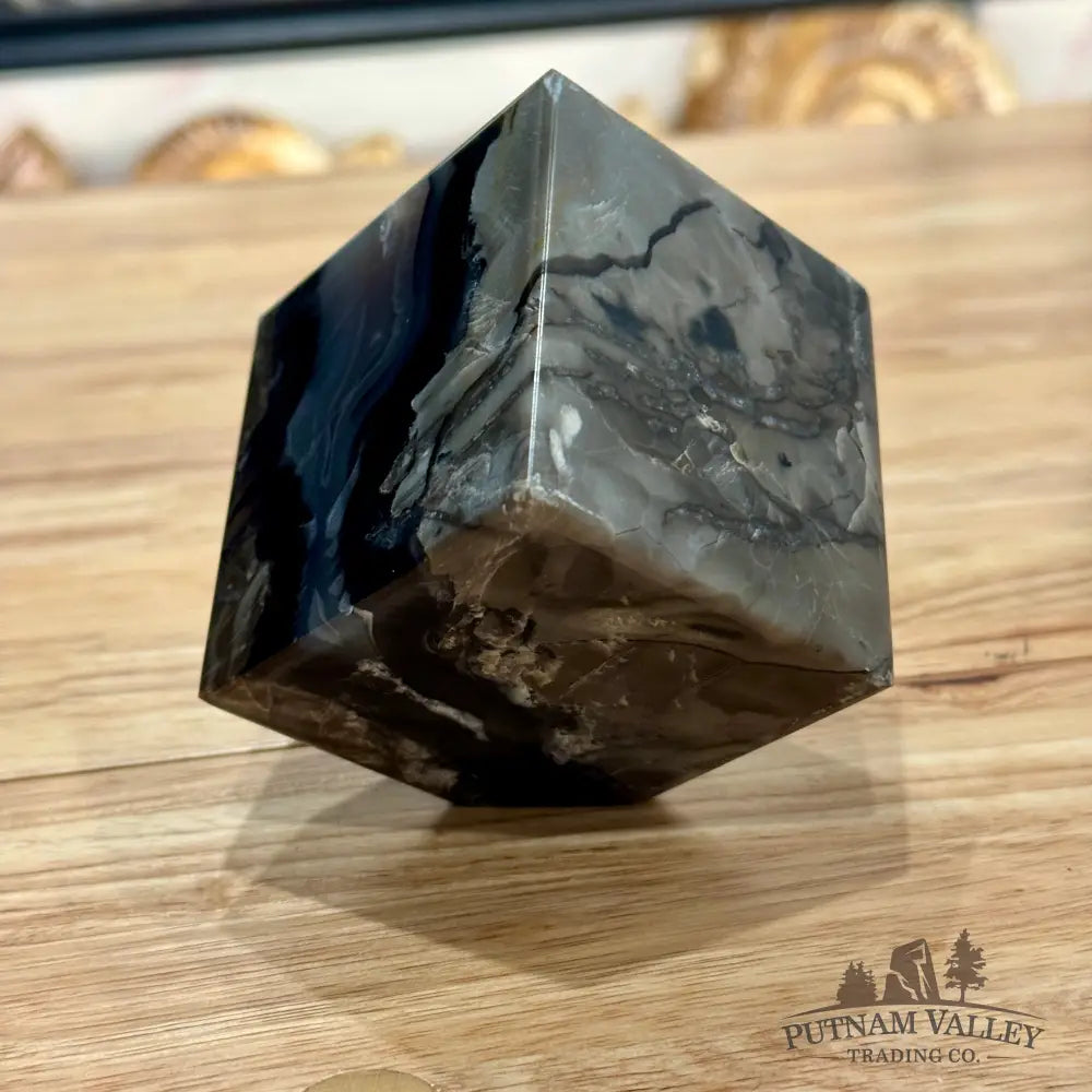 Standing Volcano Agate Cube 2.7’’ Cube