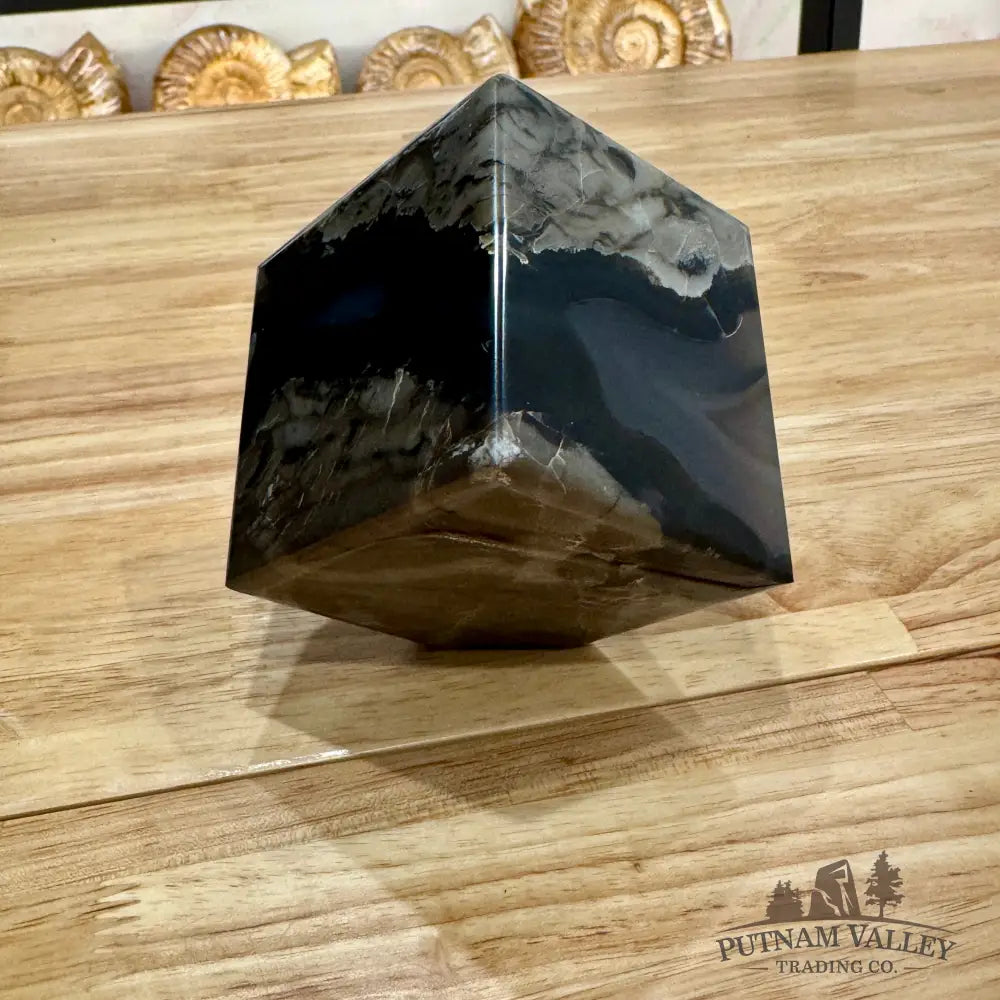 Standing Volcano Agate Cube 2.8’’ Cube