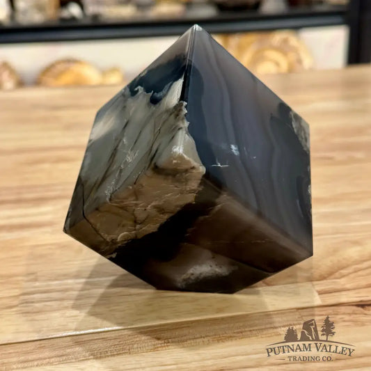 Standing Volcano Agate Cube 3’’ Cube