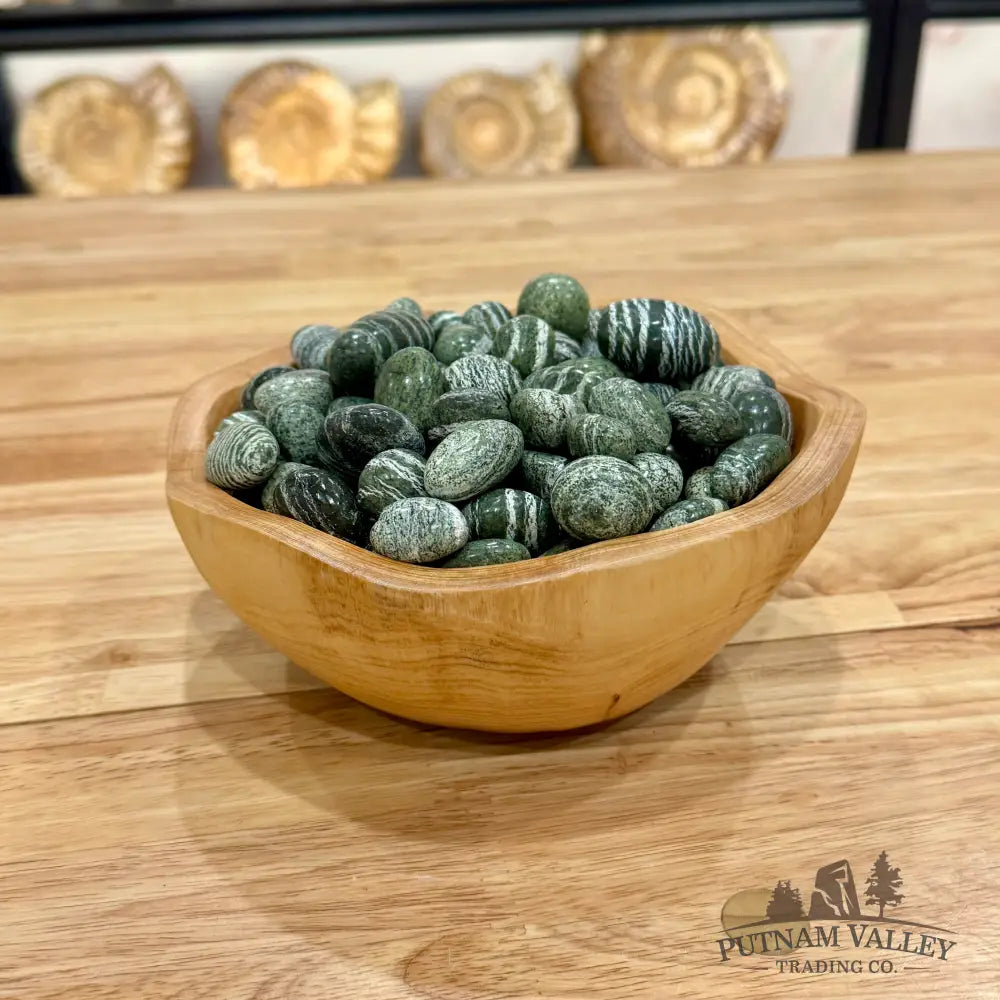 Tumbled Green Zebra Jasper(1/2lb) Tumbled Stone