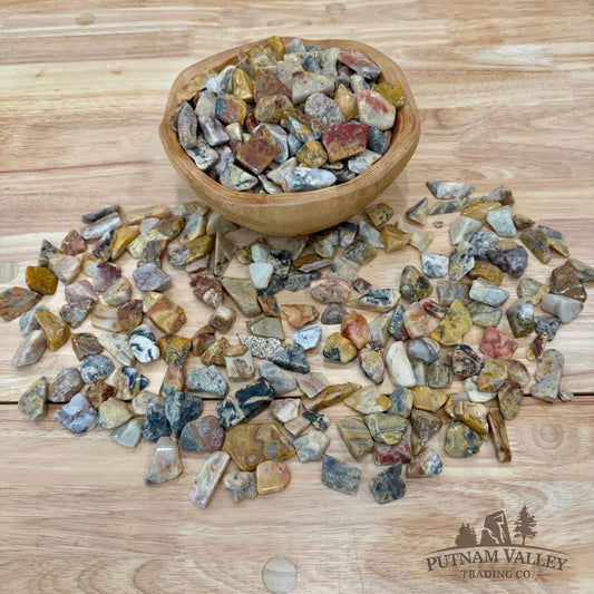 Tumbled Mexican Crazy Lace Agate (½ lb) | Freeform - Tumbled Stone
