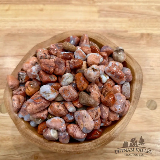 Tumbled Pink Petal Agate (½ lb) Tumbled Stone