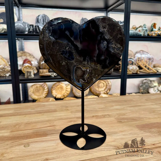 Volcano Agate Heart 15.25’’ Heart