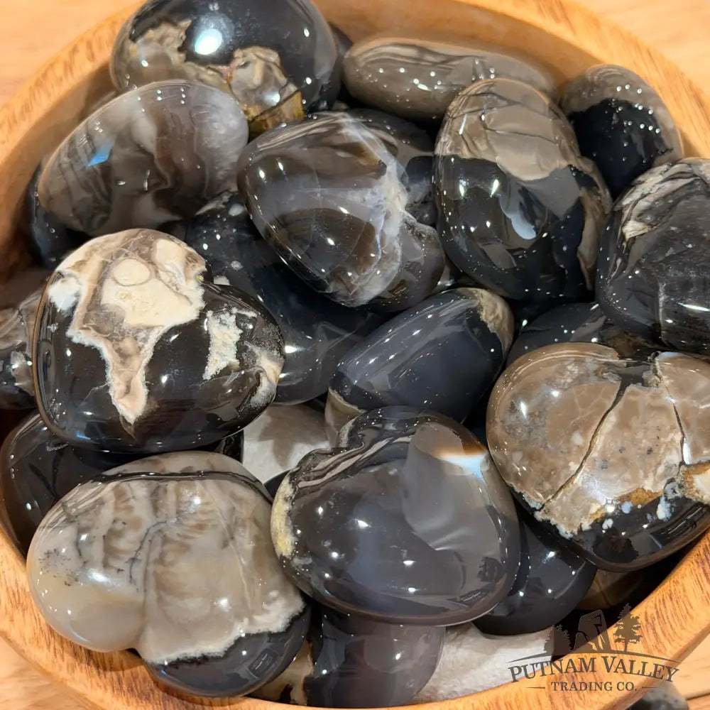 Volcano Agate Heart Sphere