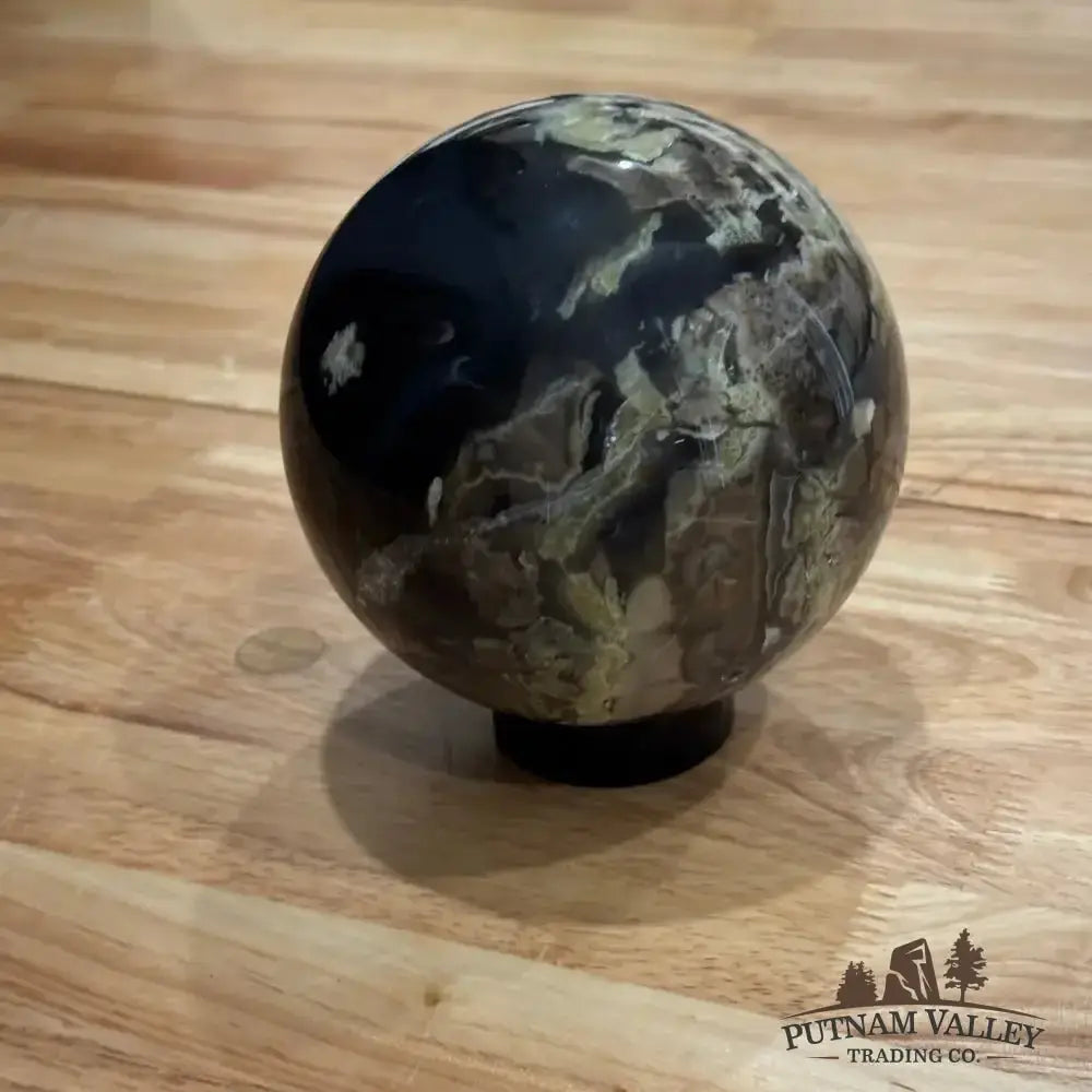 Volcano Agate Sphere 4.55" - Putnam Valley Trading Co.