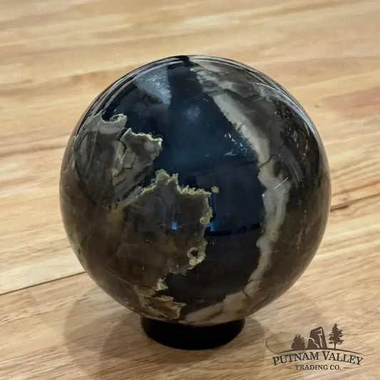 Volcano Agate Sphere 4.59" - Putnam Valley Trading Co.