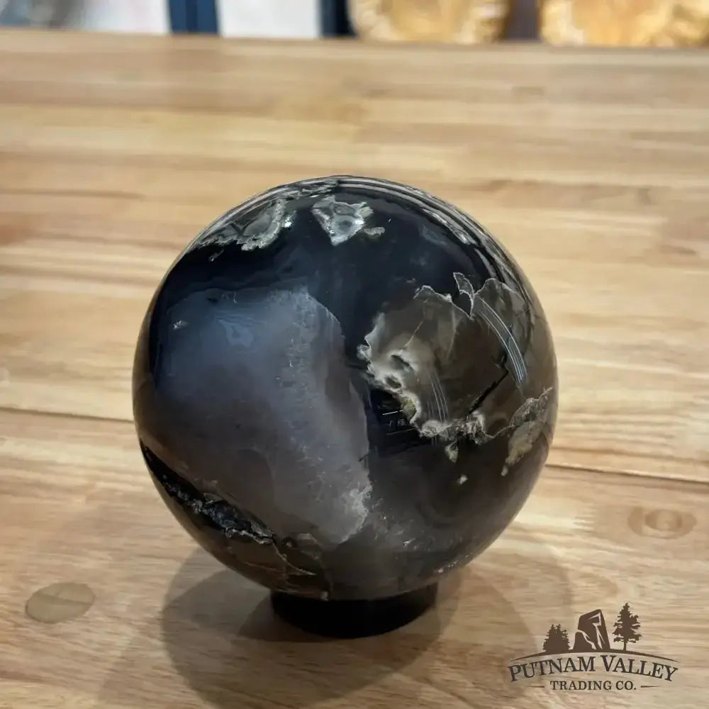 Volcano Agate Sphere 4.4" - Putnam Valley Trading Co.