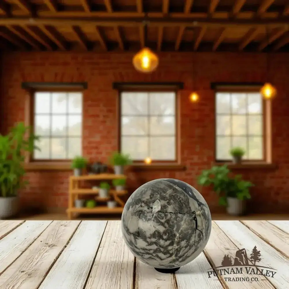 Volcano Agate Sphere 5.68" - Putnam Valley Trading Co.