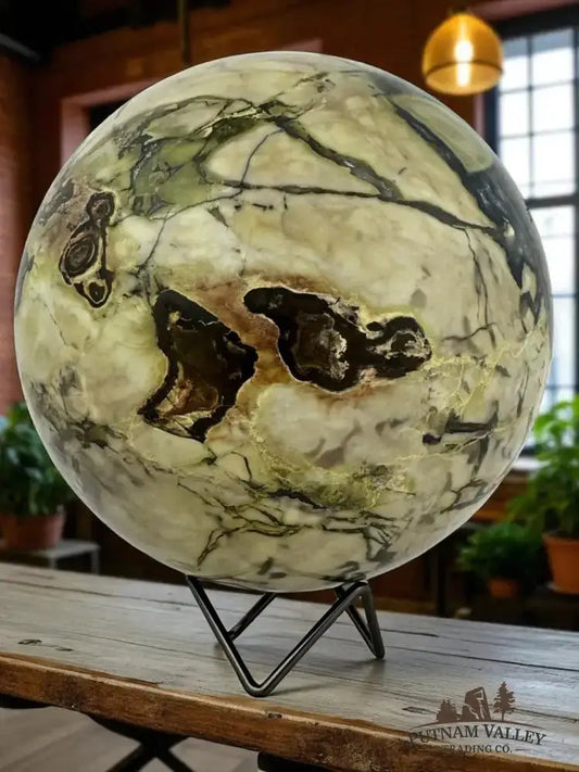 Volcano Agate Sphere 7.3" - Putnam Valley Trading Co.