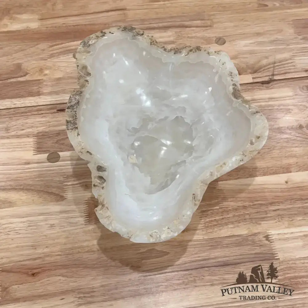 White Mexican Onyx Bowl - Putnam Valley Trading Co.