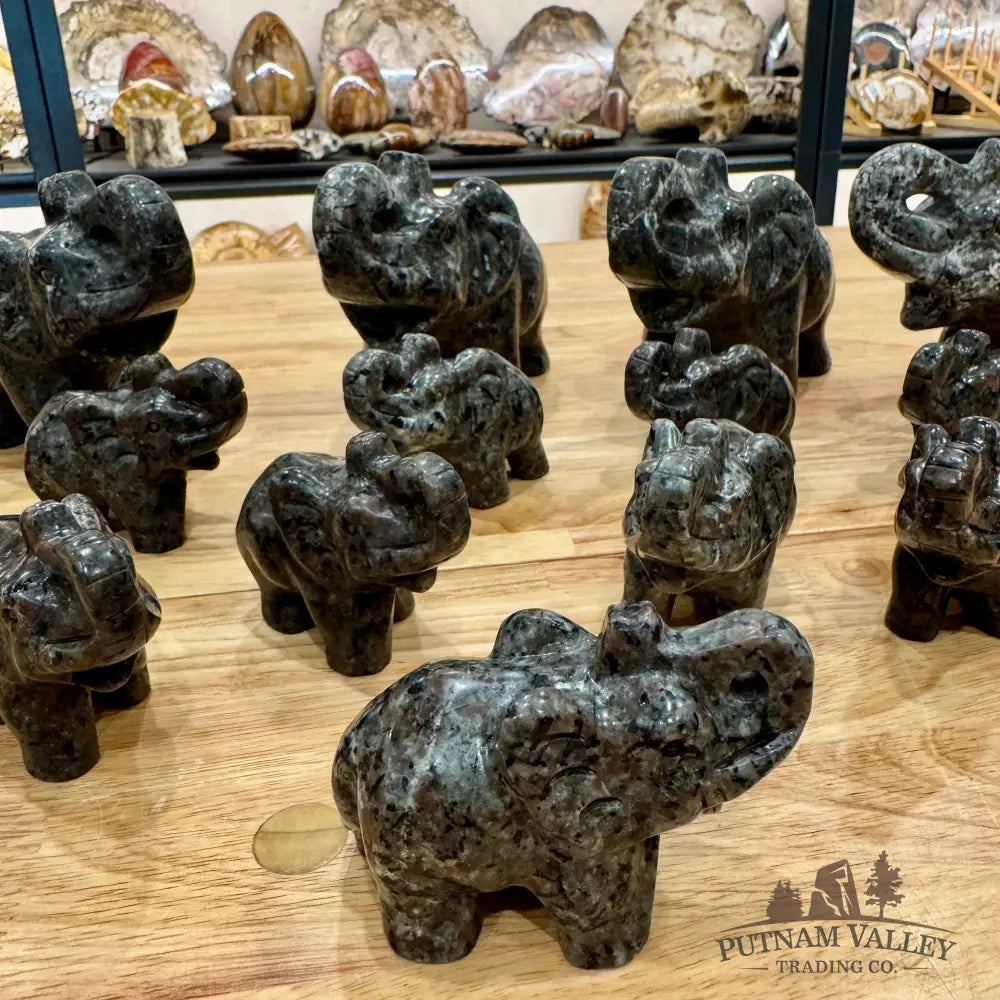 Yooperlite Elephants Sculpture