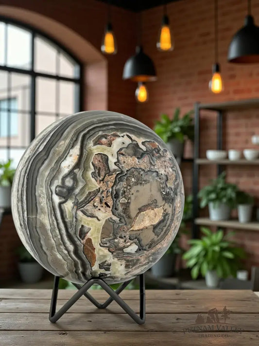 Zebra Calcite Sphere Sphere