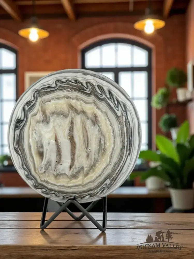 Zebra Calcite Sphere 5.2" - Putnam Valley Trading Co.
