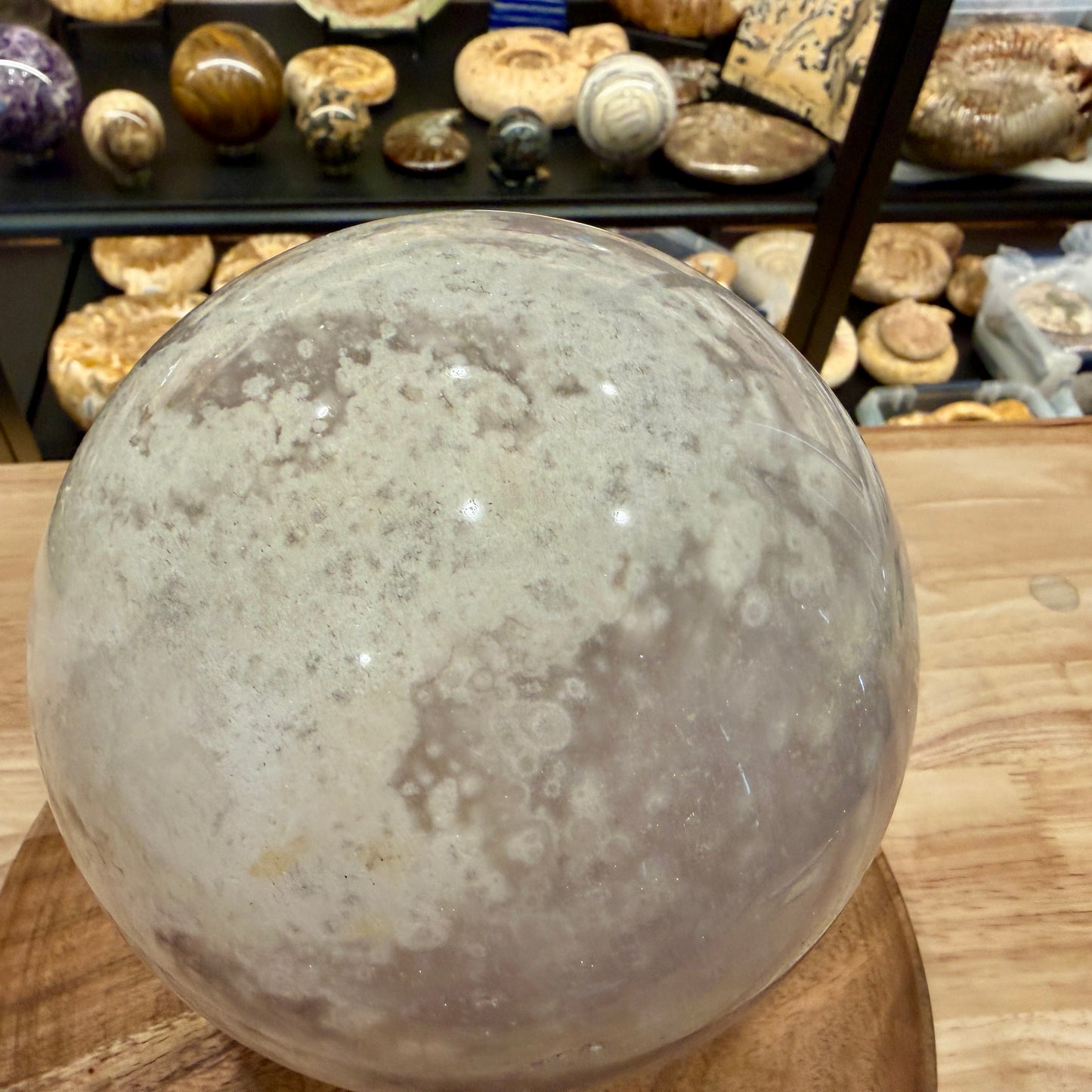 Flower Agate Sphere 6.31"