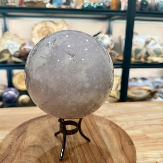 Flower Agate Sphere 6.31"