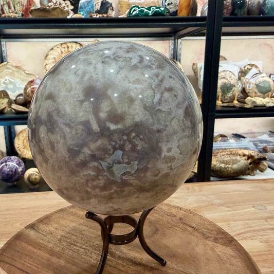 Flower Agate Sphere 6.14"
