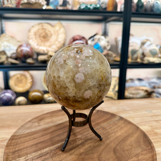 Flower Agate Sphere 4.75"