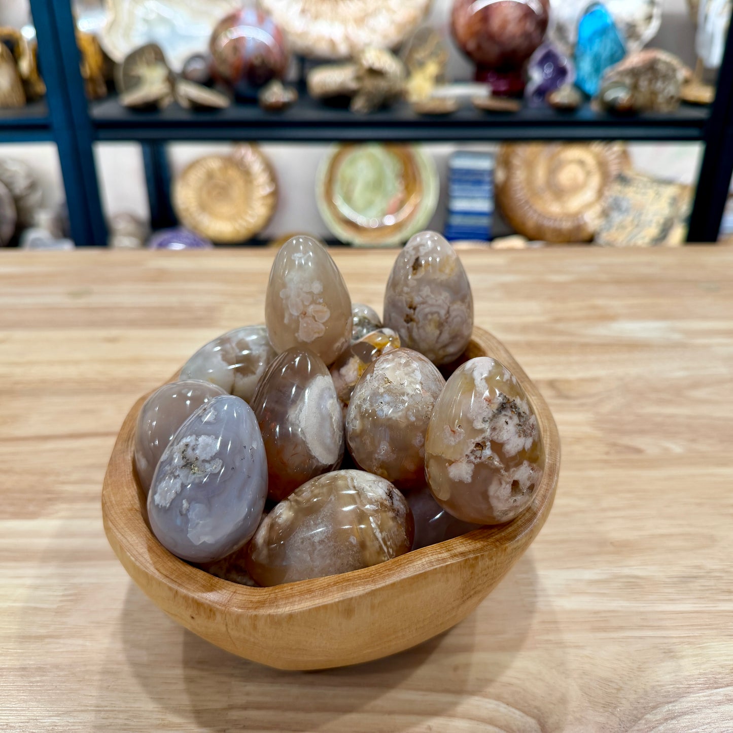 Flower Agate Eggs