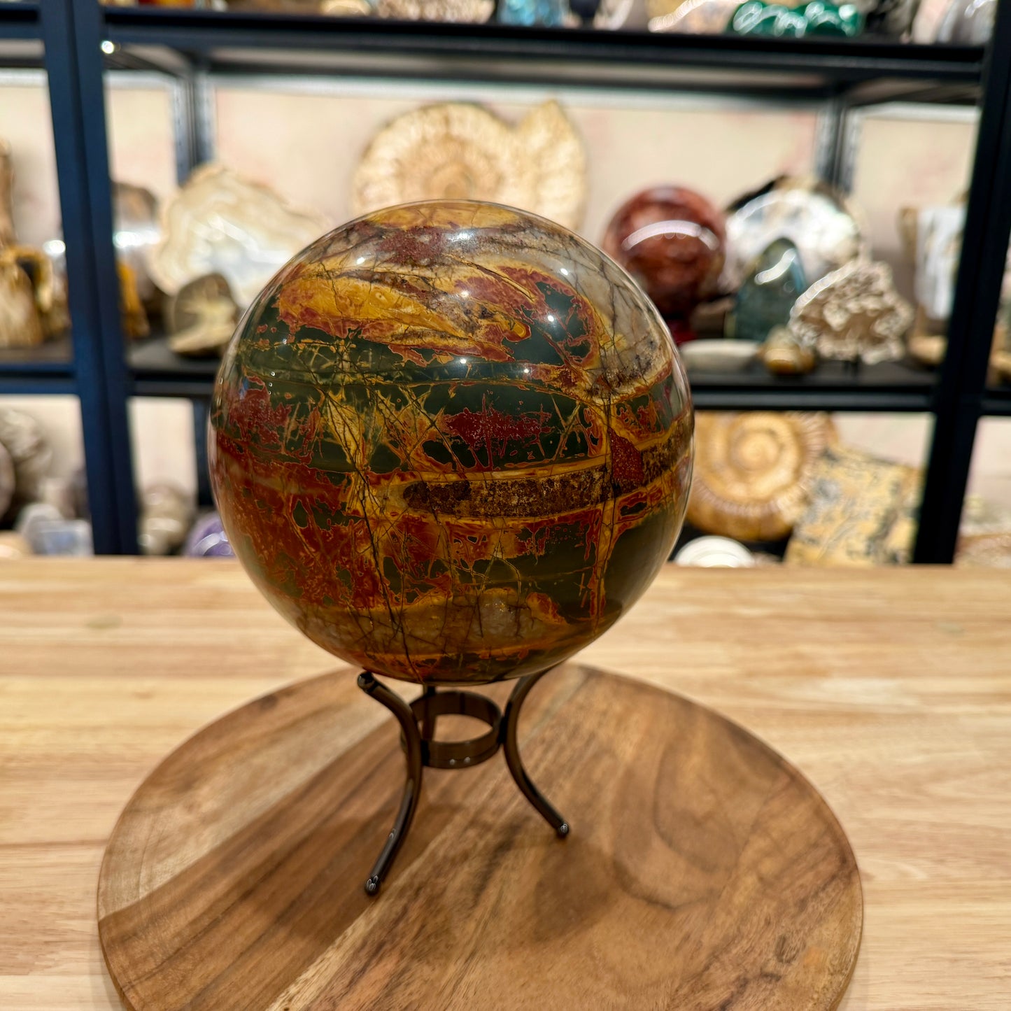 Reserve Cherry Creek Jasper Sphere 6.37"