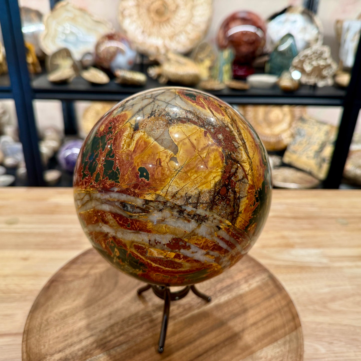 Reserve Cherry Creek Jasper Sphere 6.37"