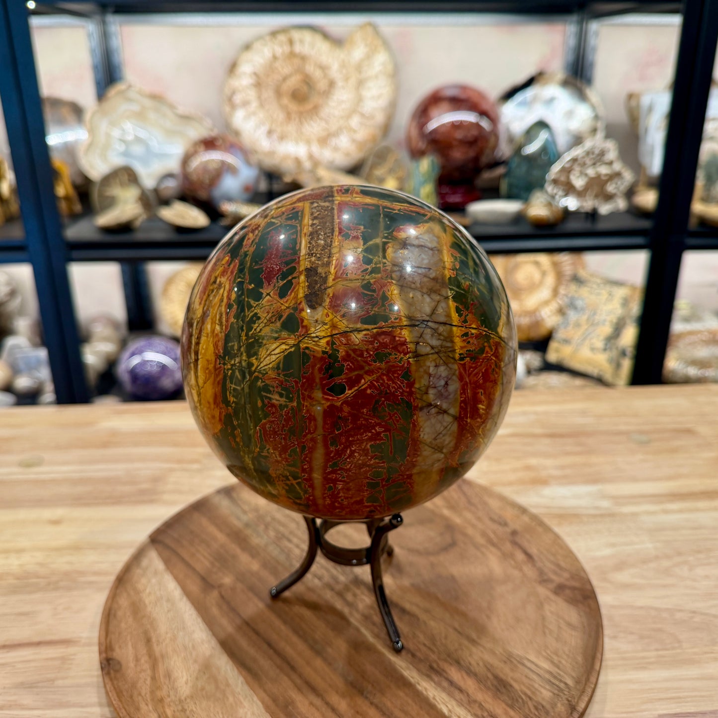 Reserve Cherry Creek Jasper Sphere 6.37"