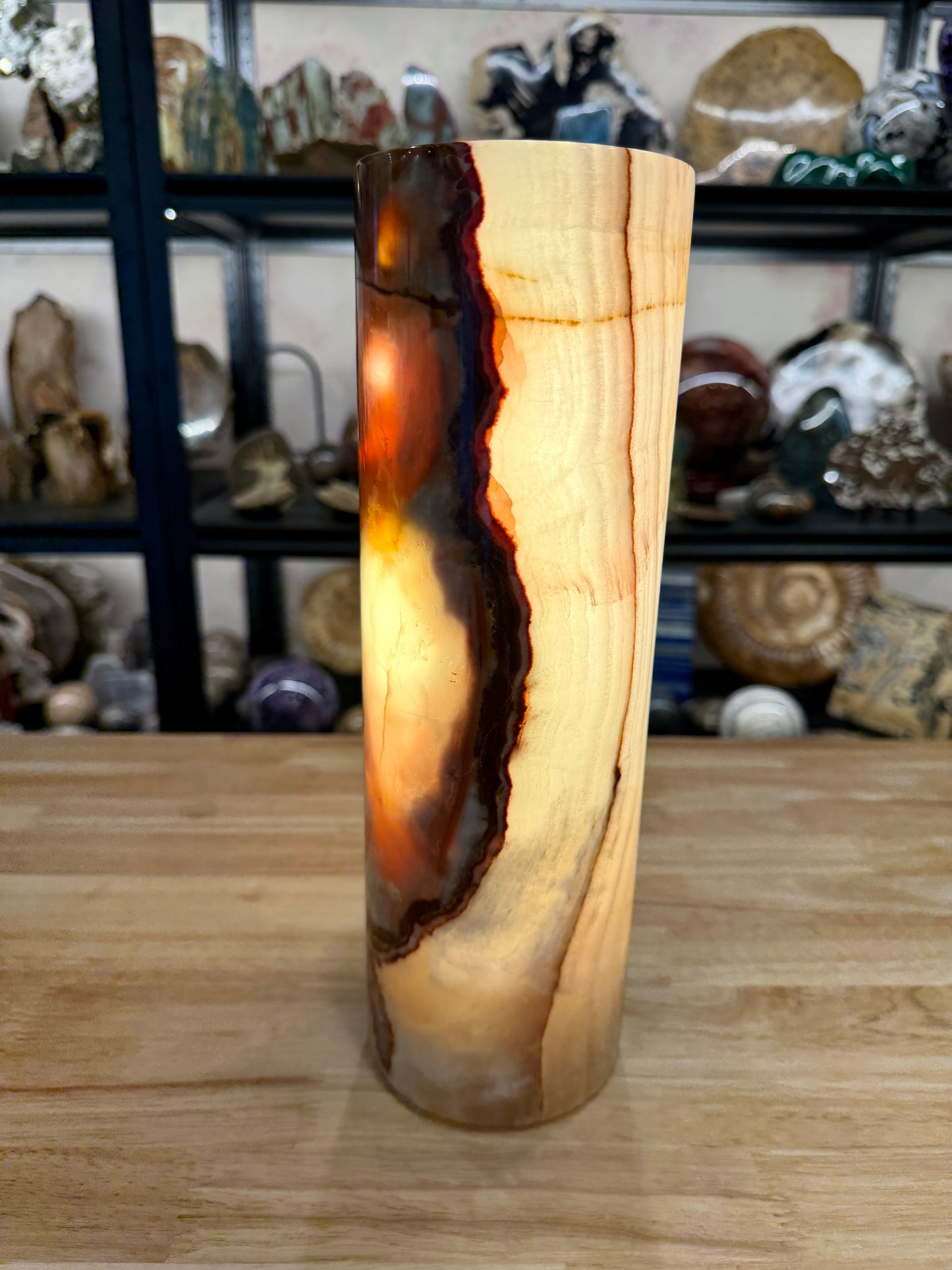 Banded Calcite Lamp | Pakistan Banded Onyx