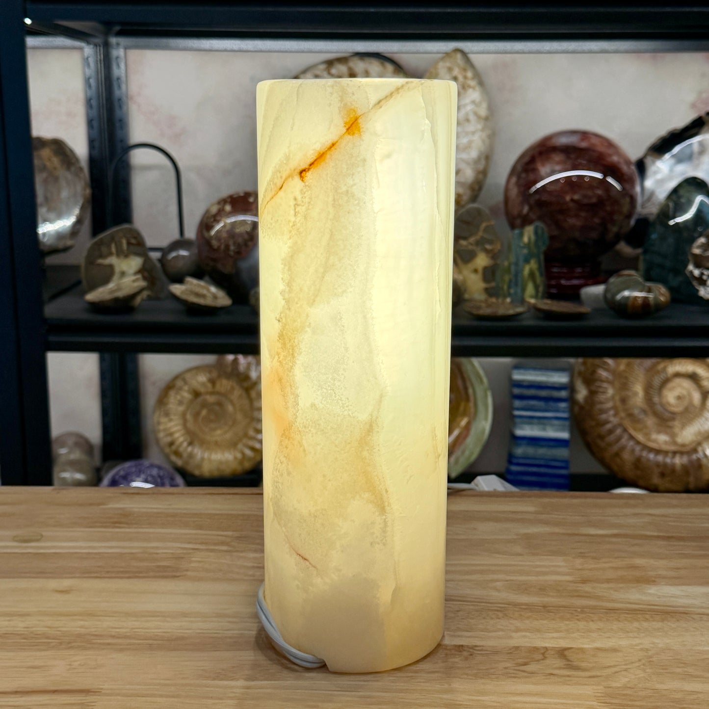 Banded Calcite Lamp | Pakistan Banded Onyx