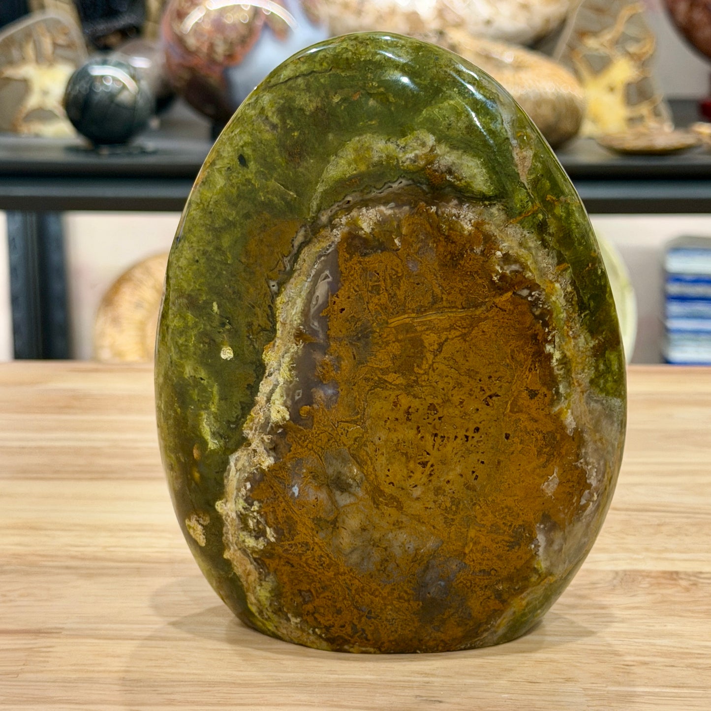 Green Opal Table Accent 6.1"