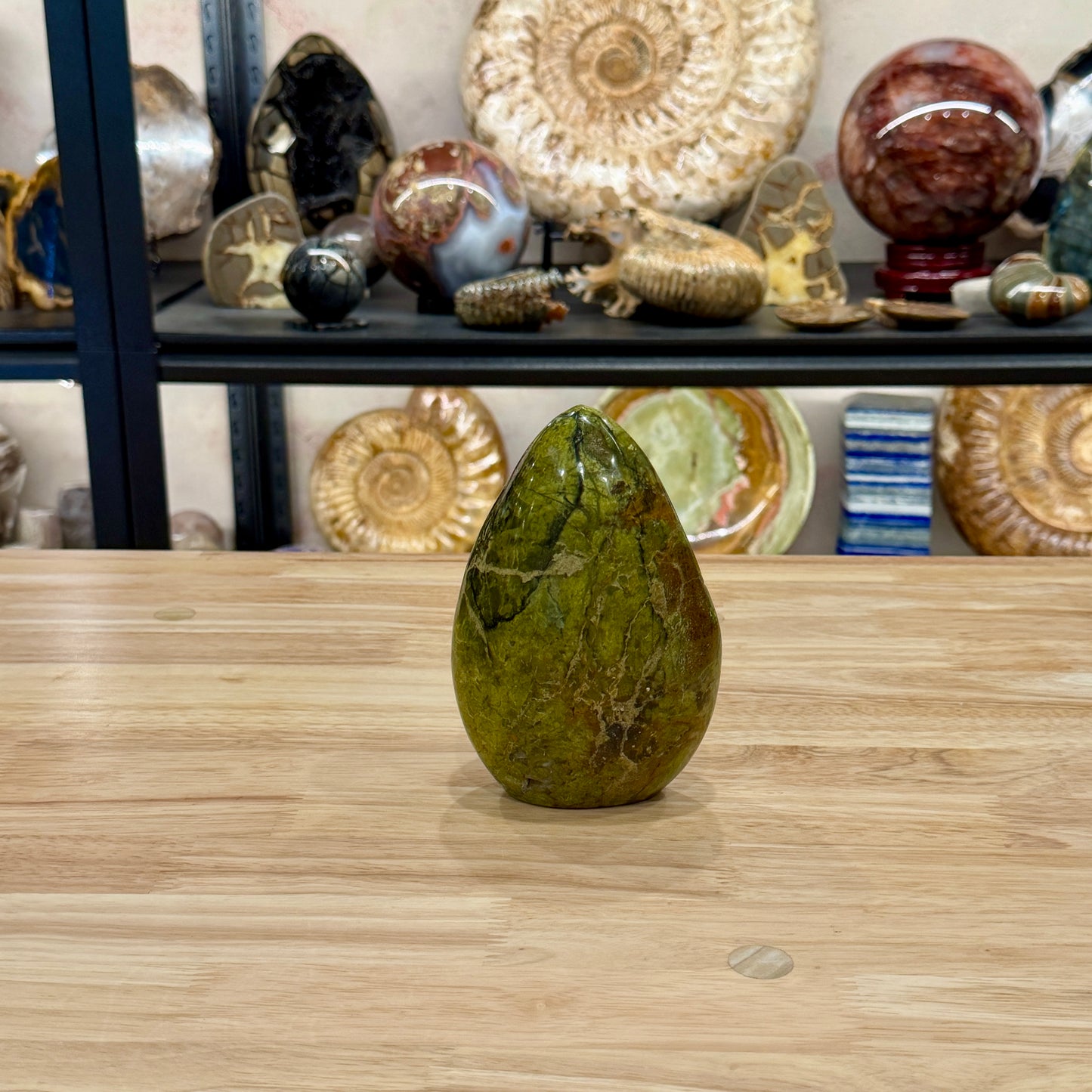 Green Opal Table Accent 5.7"