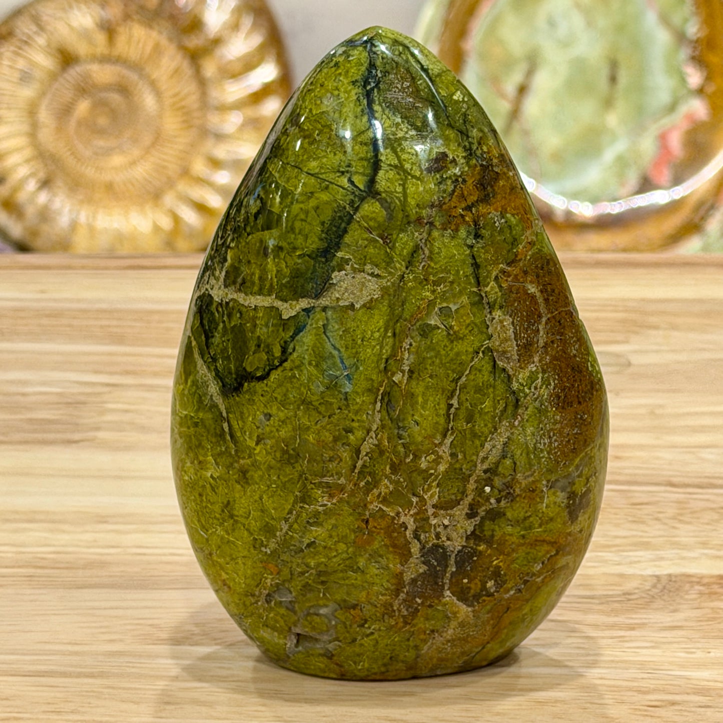 Green Opal Table Accent 5.7"