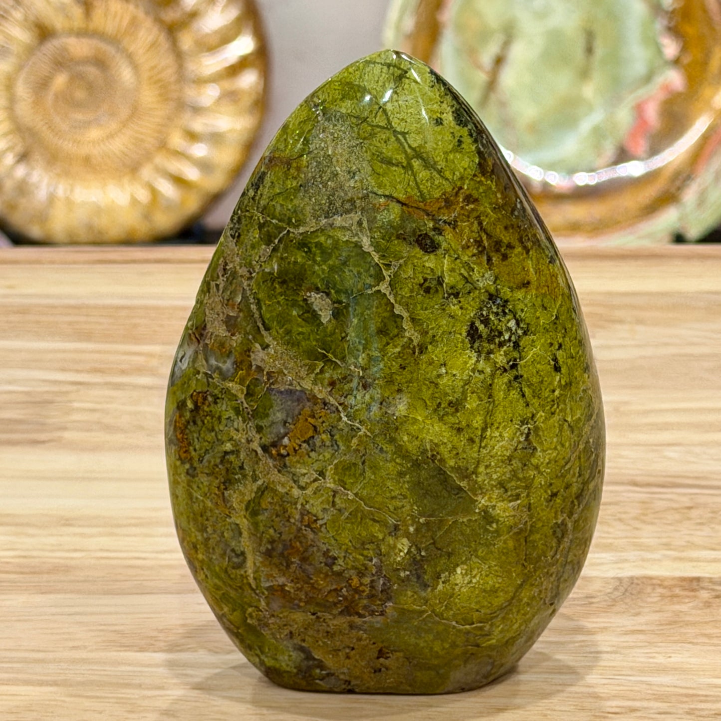 Green Opal Table Accent 5.7"