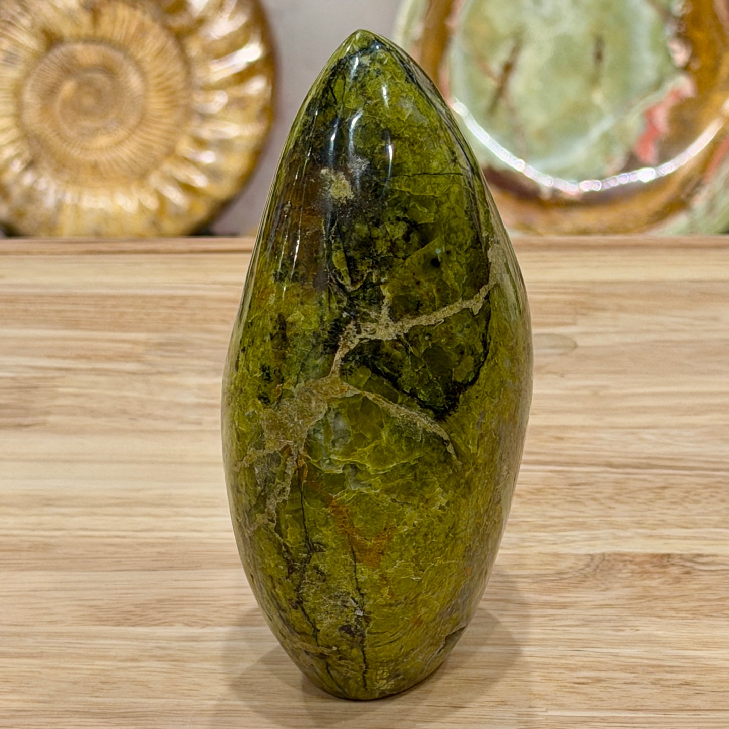 Green Opal Table Accent 5.7"