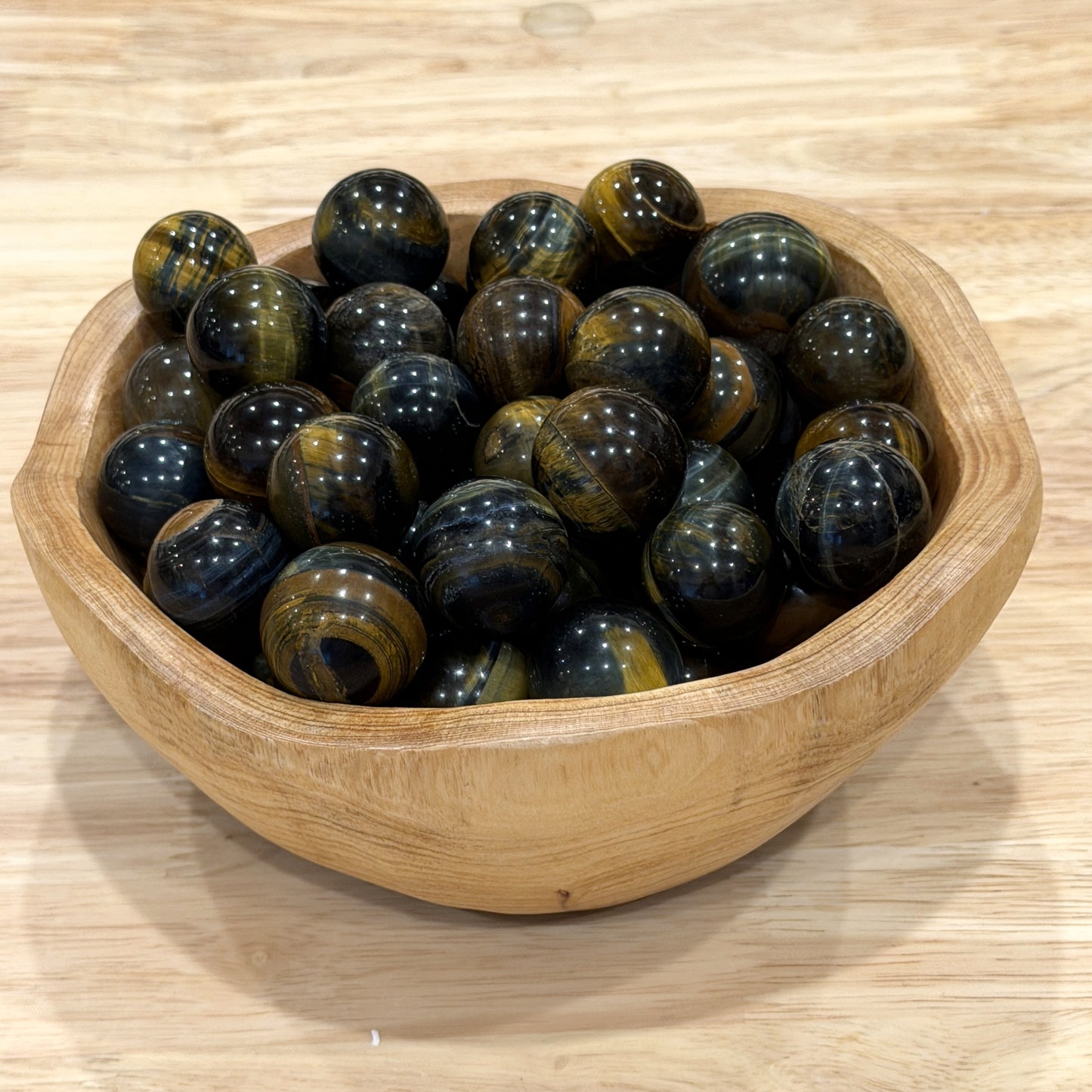 Mini Blue Tiger Eye Spheres (½ lb)