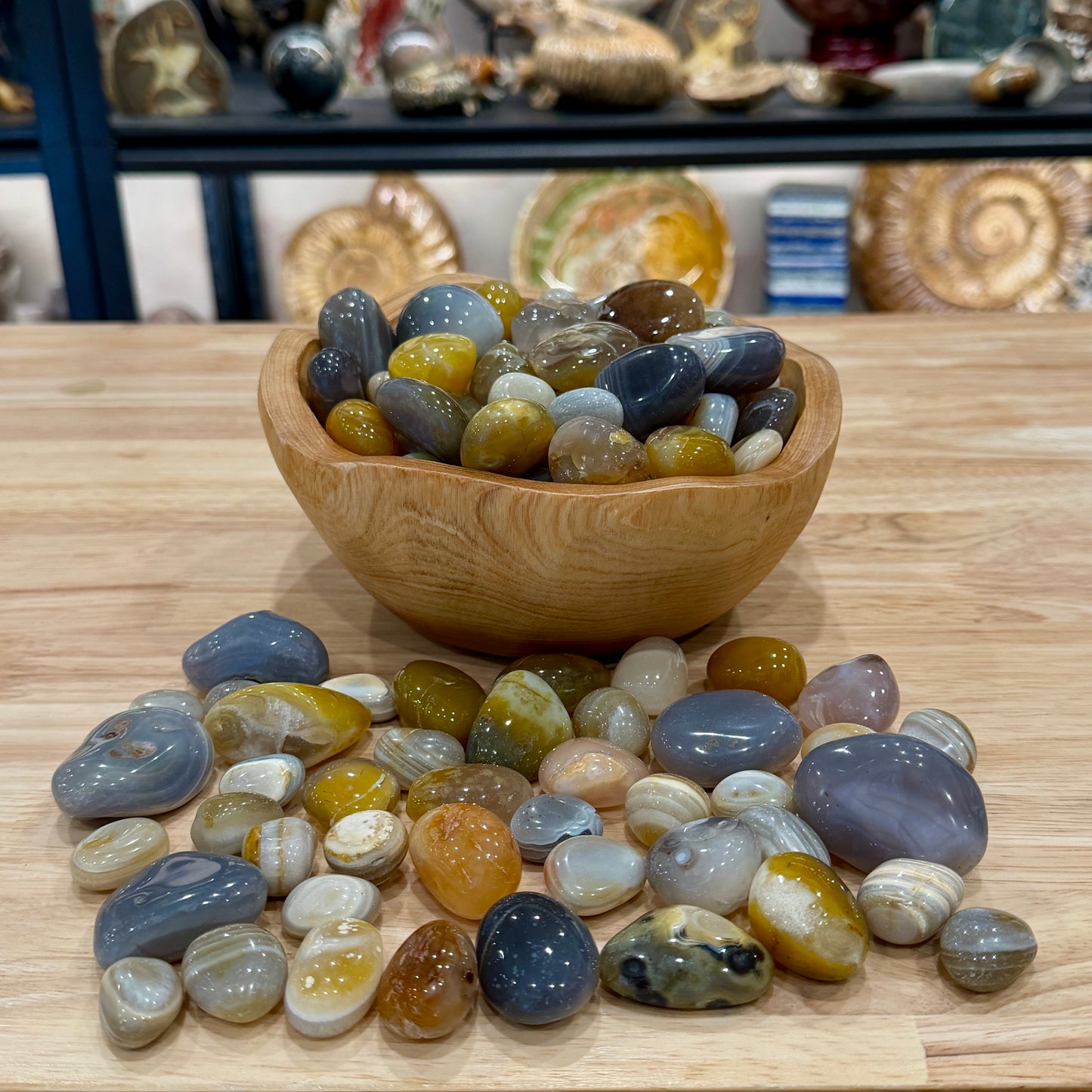 Mixed Agate Tumbles (½ lb)