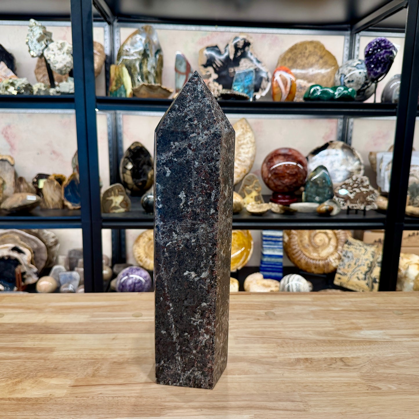 Yooperlite + Hematite Tower 16.75" | 21.74lb