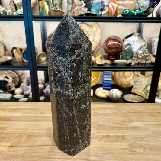 Yooperlite + Hematite Tower 16.75" | 21.74lb