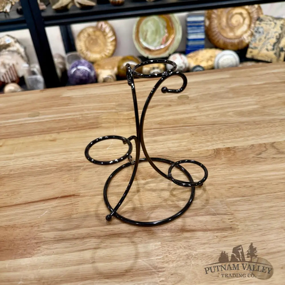 3-Tier Metal Sphere Stand | Gunmetal - Display Stands