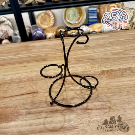 3-Tier Metal Sphere Stand | Gunmetal - Display Stands