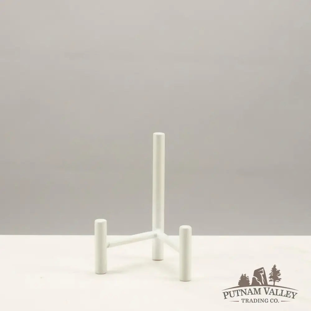 4” White Metal 3 Prong Stand - Stand