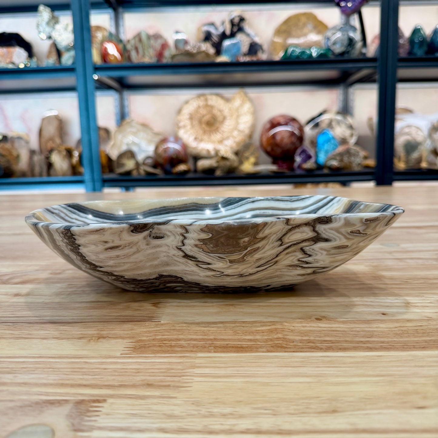 Reserve Mexican Zebra Onyx Bowl 11"