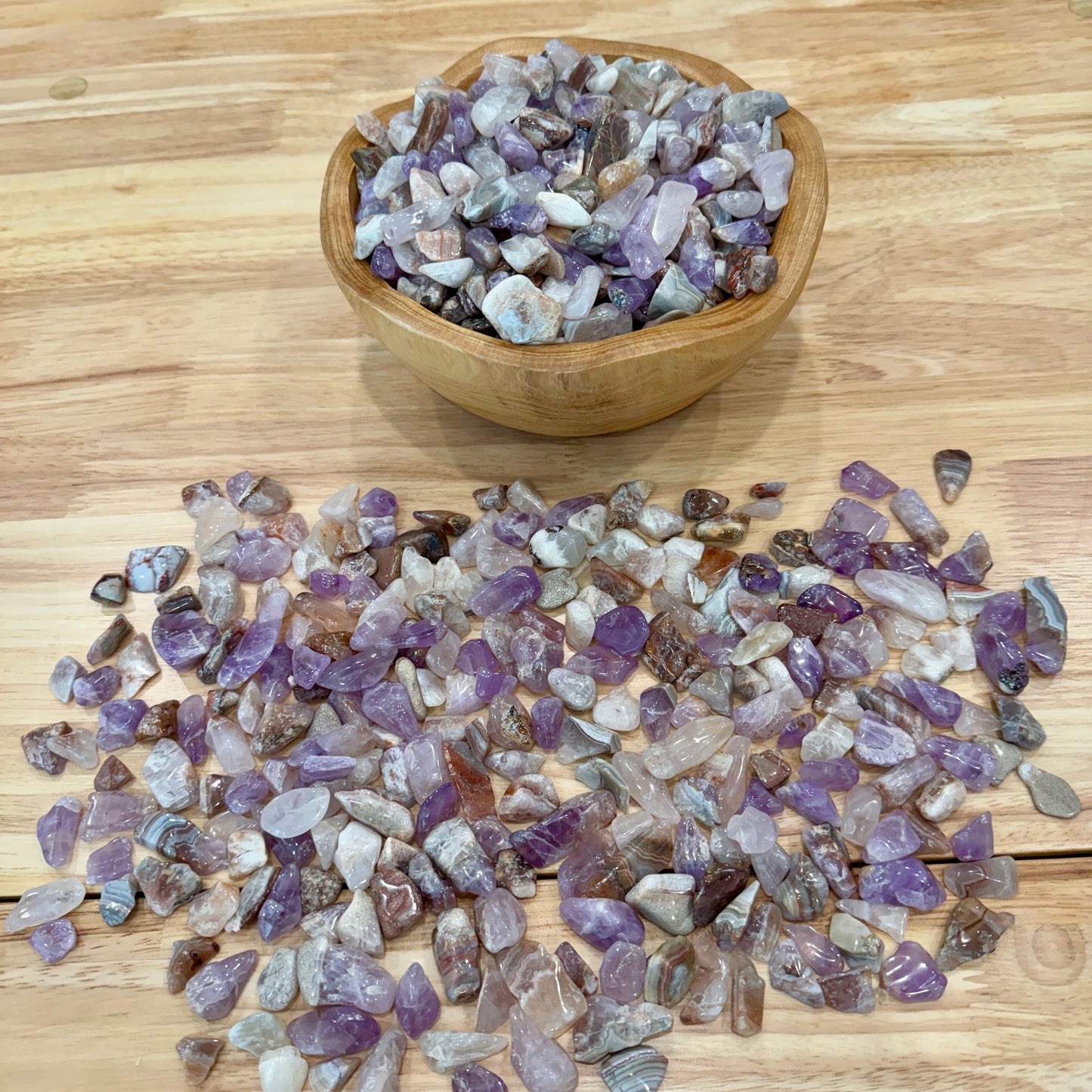 Tumbled Amethyst Agate (½ lb) | Freeform