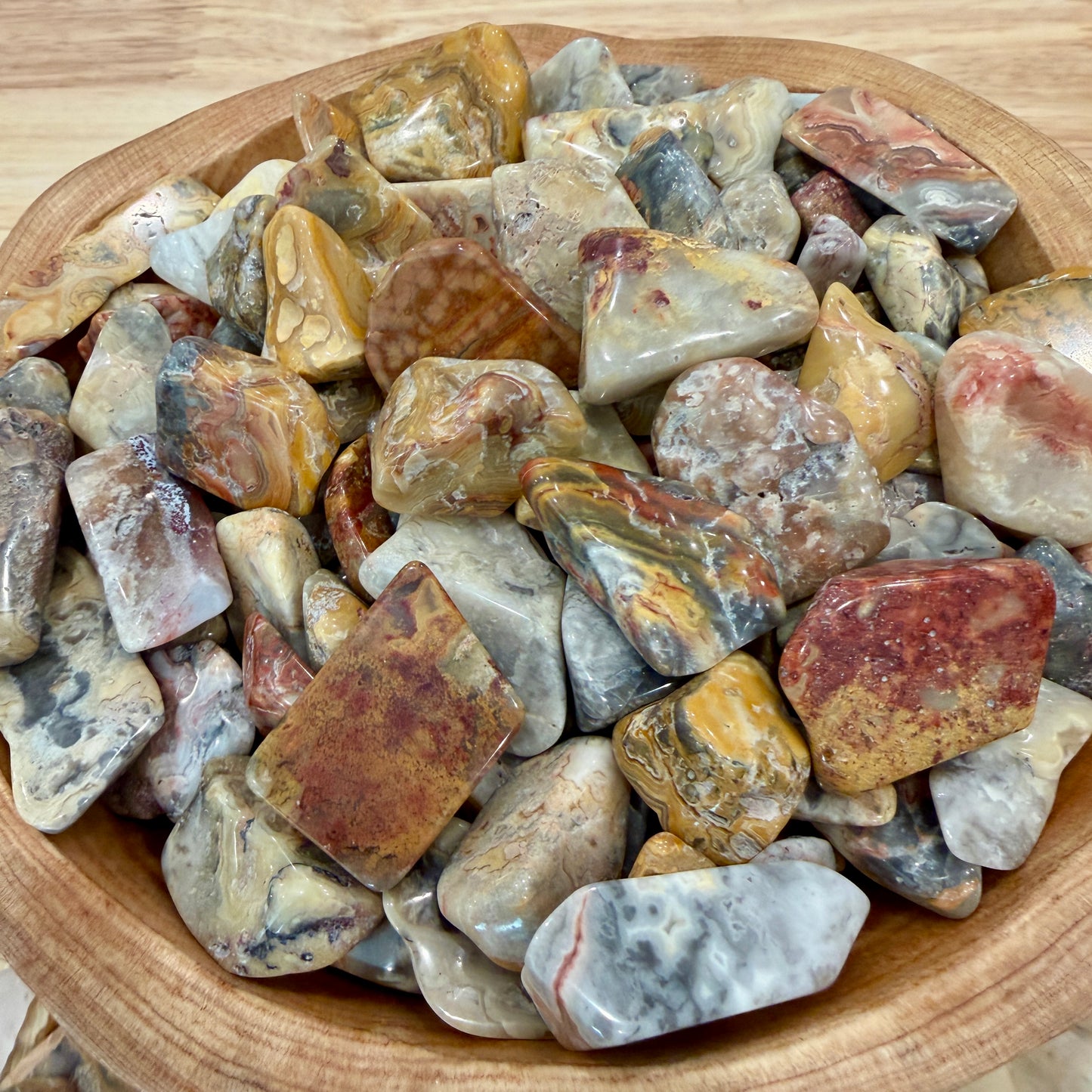 Tumbled Mexican Crazy Lace Agate (½ lb) | Freeform