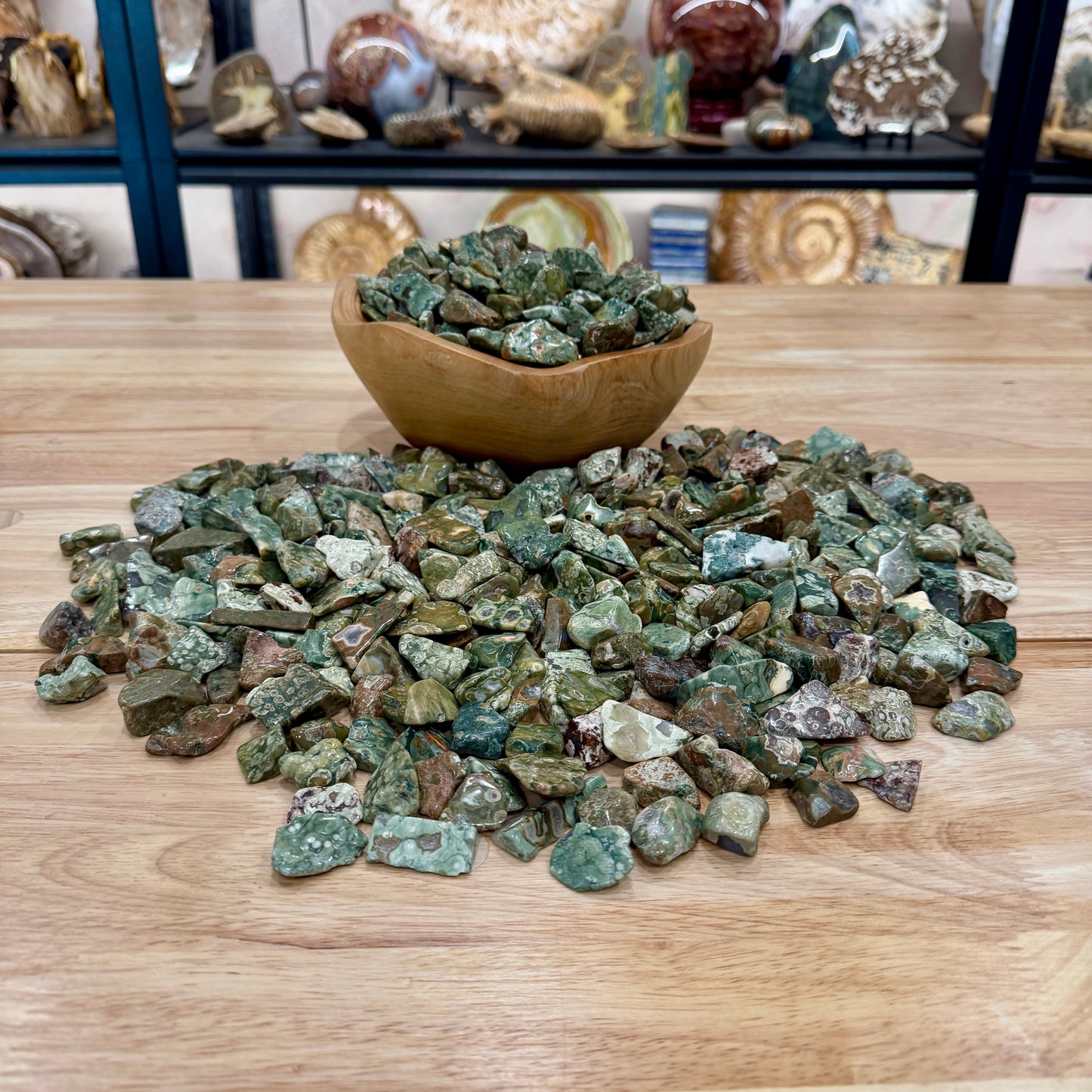 Tumbled Rainforest Jasper (½ lb) | Freeform