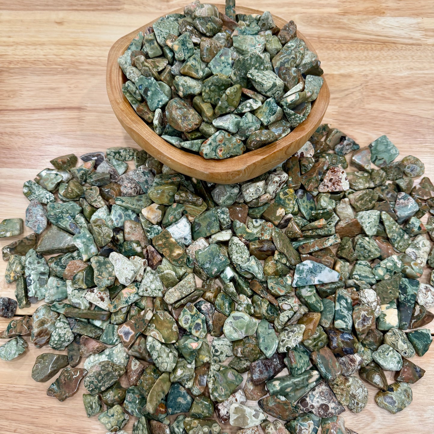 Tumbled Rainforest Jasper (½ lb) | Freeform