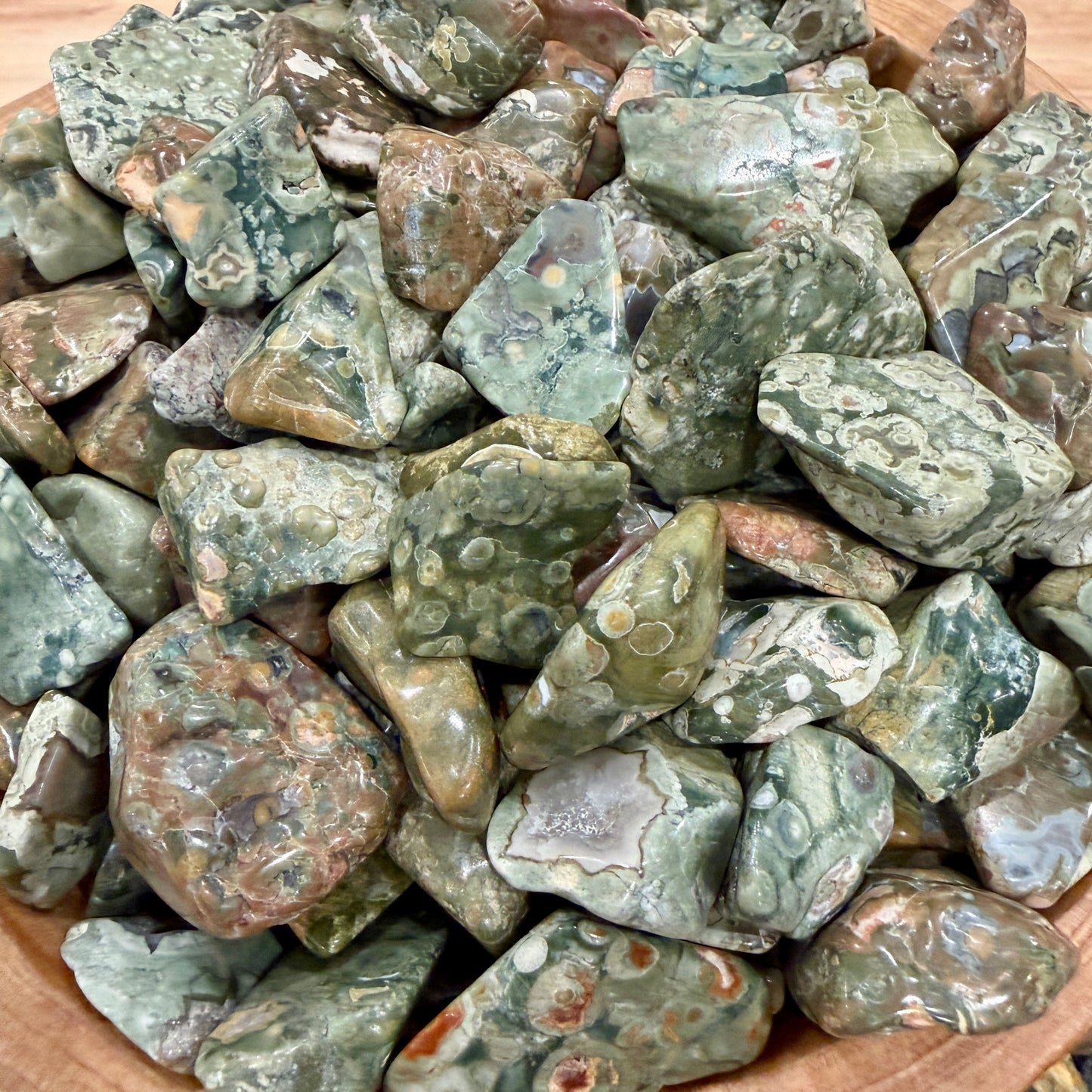Tumbled Rainforest Jasper (½ lb) | Freeform