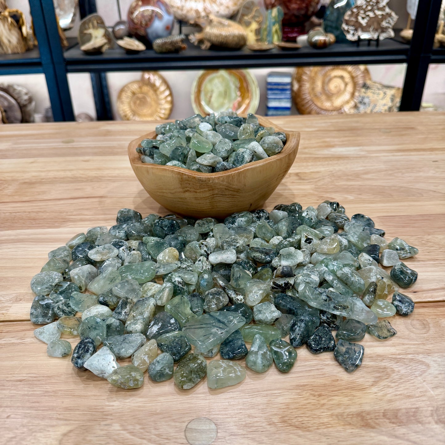 Tumbled Prehnite (½ lb) | Freeform